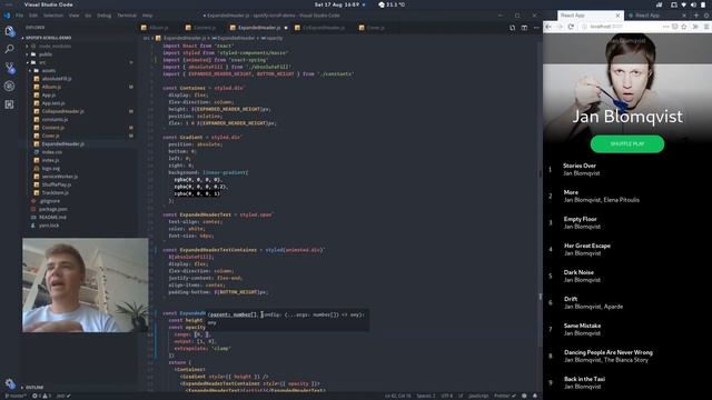 Spotify scrollable header - can it be done in React web? смотреть онлайн