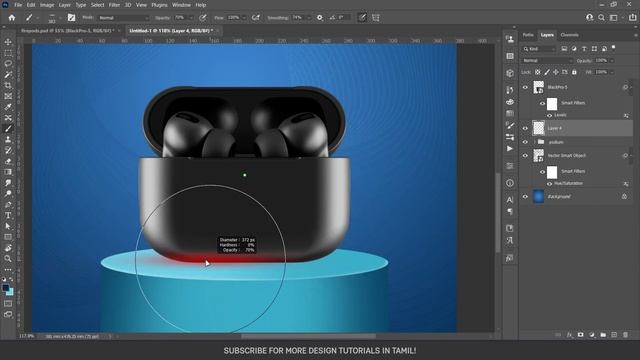 Poster design in Photoshop | Graphic design | Tamil tutorial смотреть онлайн