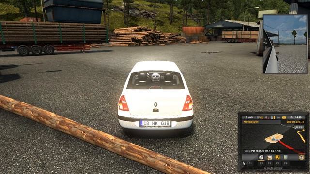 EURO TRUCK SİMULATOR 2 RENAULT CLİO MOD TANITIMI смотреть онлайн