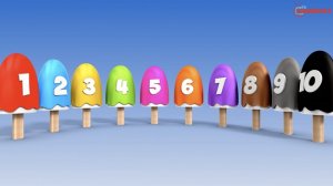 Учим цифры - МОРОЖЕНОЕ | Детское развивающее видео | Мультик для самых маленьких 1+