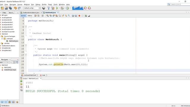 JAVA MATH SINIFI MAX ve MİN METODU KULLANIMI смотреть онлайн