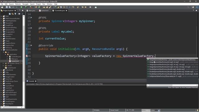 JavaFX Spinner ? смотреть онлайн