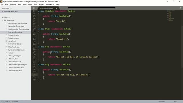 Java | Lab Program 5 | Program to demonstrate use of implementing interfaces | v-15 смотреть онлайн