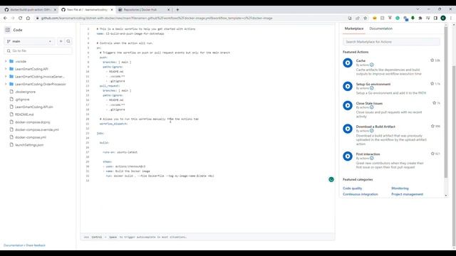 Using GitHub Actions, build, push docker image to docker hub registry for .NET Core Web API | LSC смотреть онлайн