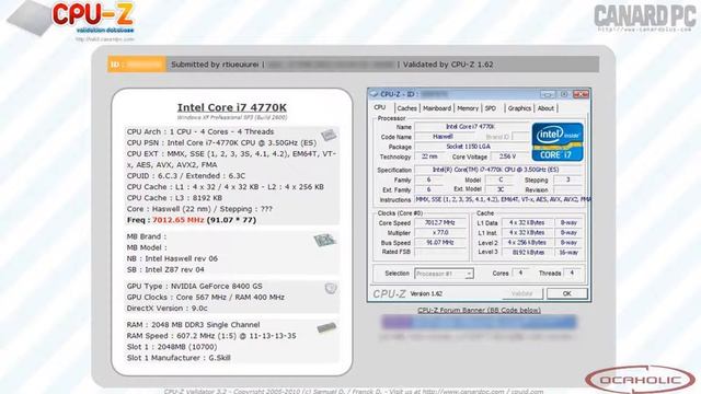 Intel Core i7 4770K Overclocked to 7 GHz смотреть онлайн