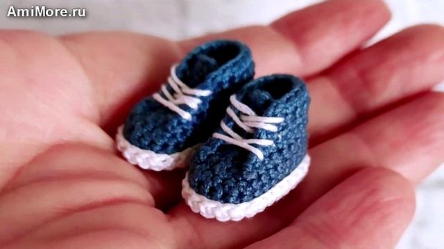 Амигуруми: схема Кеды-Ботинки. Игрушки вязаные крючком. смотреть онлайн