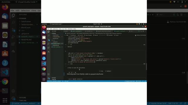 Store data from pyspark to MySQL and viceversa смотреть онлайн