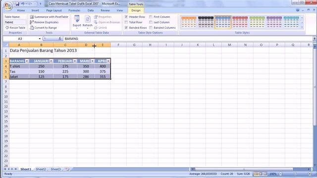 Excel 2007 tutorial | Cara Membuat Tabel Grafik di Excel смотреть онлайн