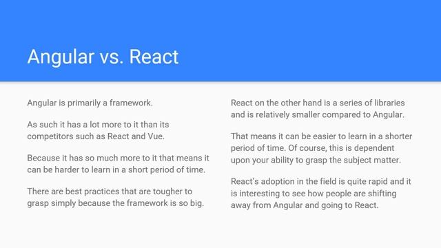 Angular vs React Which to choose? смотреть онлайн