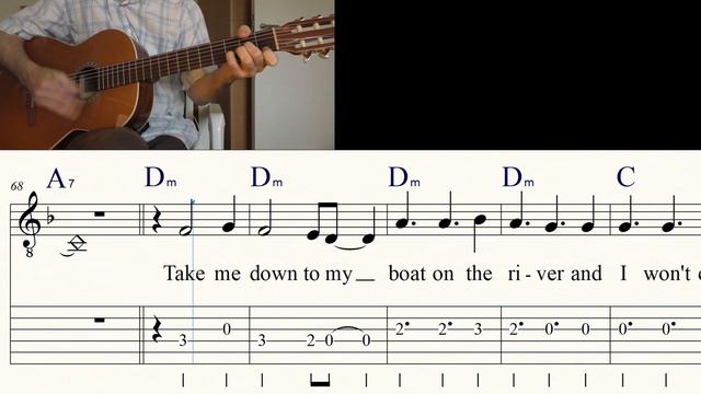 BOAT ON THE RIVER | STYX | Guitar Lesson | Sheet Music & TABs смотреть онлайн