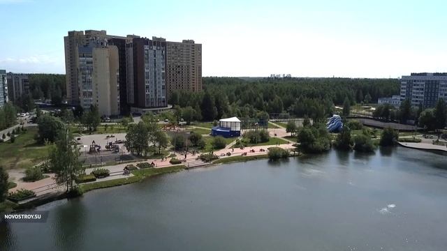 Аэросъемка ЖК «Озерный» от 6 июня 2018 года смотреть онлайн