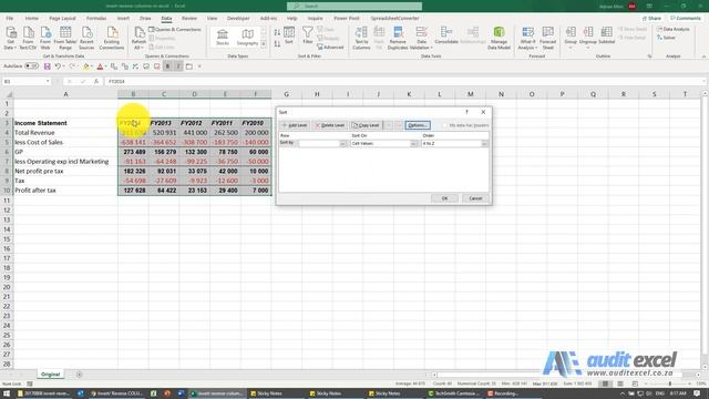 Invert or reverse columns in Excel (columns not rows) смотреть онлайн