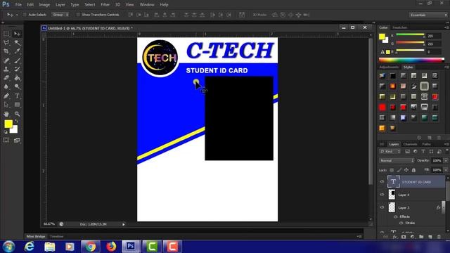 how to create School id card design in Photoshop Cs6 смотреть онлайн