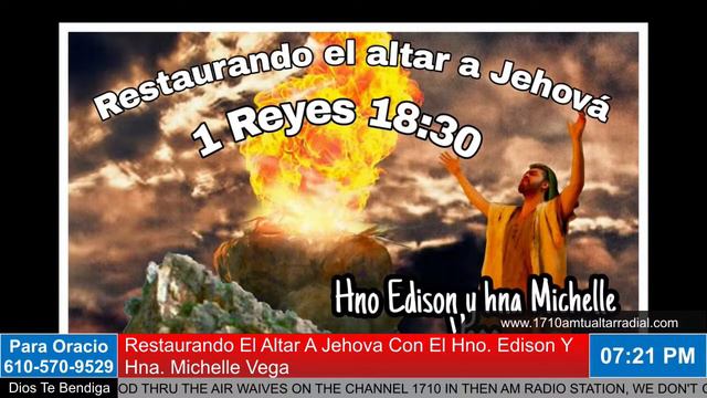 Restaurando El Altar A Jehova Con El Hno. Edison Y Hna. Michelle Vega смотреть онлайн