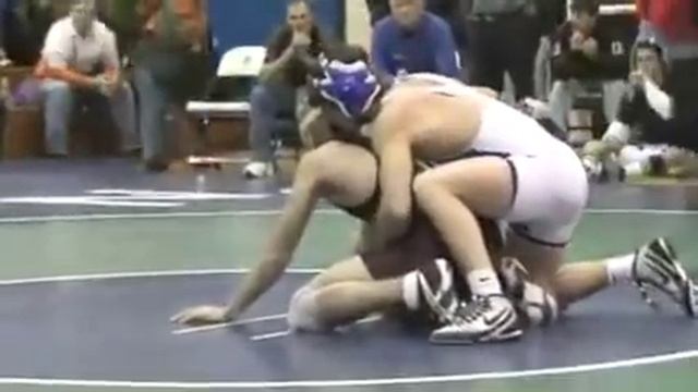 Wrestler Rips His Singlet