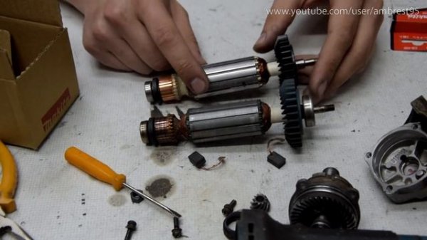 Упали обороты и задымила, как починить болгарку, как поменять якорь в ушм Makita GA 5030