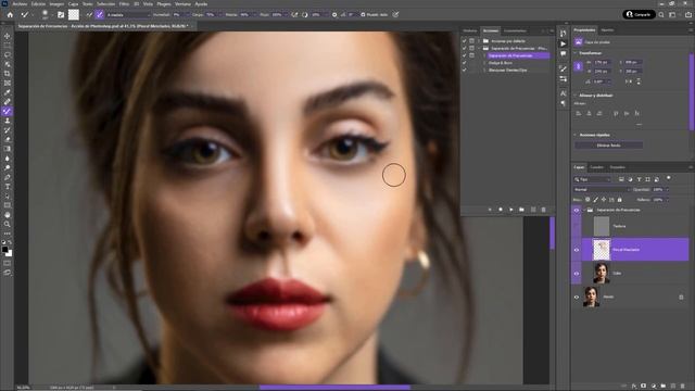 Separación de Frecuencias - Acción Gratis para Photoshop смотреть онлайн