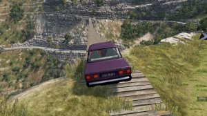 ДРУЗЬЯ НЕ ПОДЕЛИЛИ ДОРОГУ! ПОДВЕСНОЙ МОСТ ОБОРВАЛСЯ | BeamNG.drive