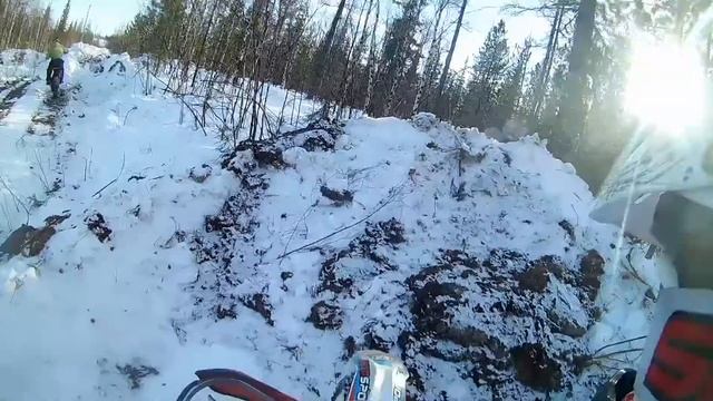 мото надым эндуро зима, moto enduro смотреть онлайн