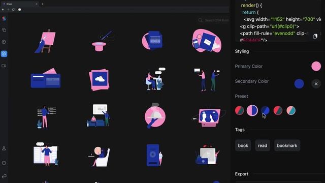Shape - 1000+ Customizable, animated icons & illustrations exportable to code смотреть онлайн