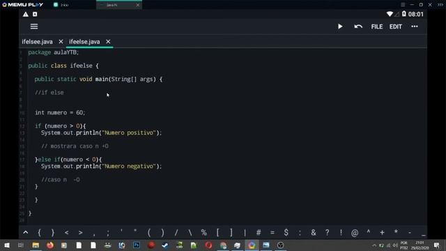 JAVA N-IDE #5: Programando Java pelo celular.. IF ELSE смотреть онлайн