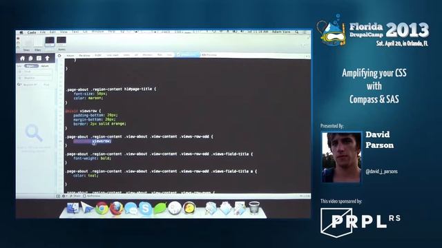 FLDrupalCamp2013 - Amplifying your CSS with Compass & SASS - David Parson смотреть онлайн