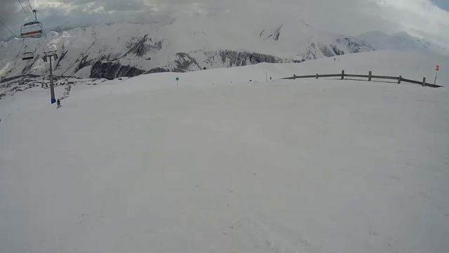 Грузия. Гудаури. Горнолыжный курорт. Спуск с высоты 3 км. Весна 2019 смотреть онлайн