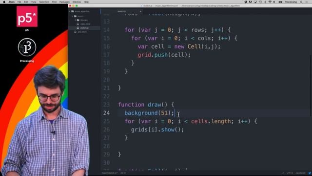 Coding Challenge #10.1: Maze Generator with p5.js - Part 1 смотреть онлайн