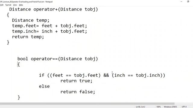 Operator Overloading and Friend Function смотреть онлайн