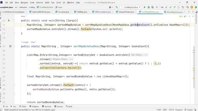 Java Coding Interview Problem, Sort Map By Values, Java 8 Features, Java stream смотреть онлайн