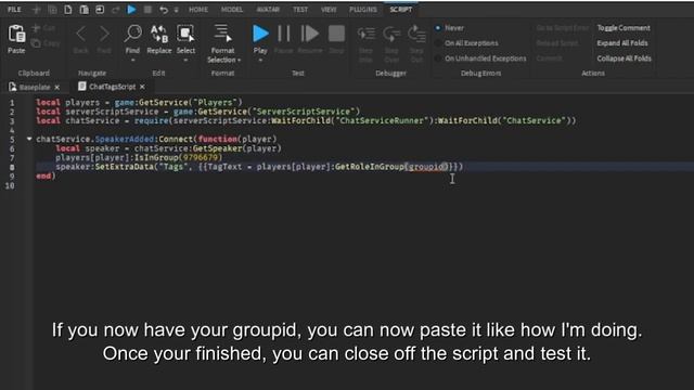 [1] How to Make Chat Tags with a Roblox Group in Roblox Studio! (2023) смотреть онлайн