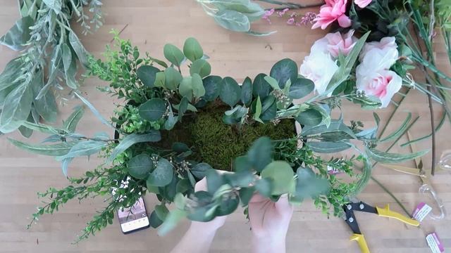 DIY Faux Flower Arrangement | Cheap & Easy! смотреть онлайн
