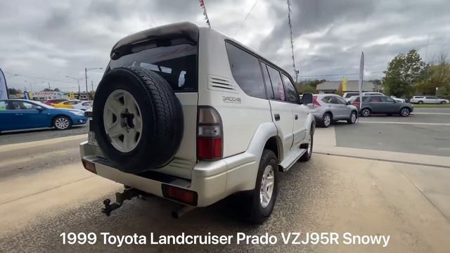 1999 Toyota Landcruiser Prado VZJ95R Snowy (4x4) White 4 Speed Automatic 4x4 Wagon смотреть онлайн