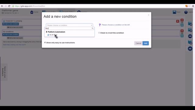 GDevApp - Start a basic platformer game in 4 minutes смотреть онлайн