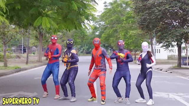 PRO 8 SPIDER-MAN TEAM || TEAM SPIDER-MAN vs SUPER BAD-HERO TEAM ! ( Live Action ) смотреть онлайн
