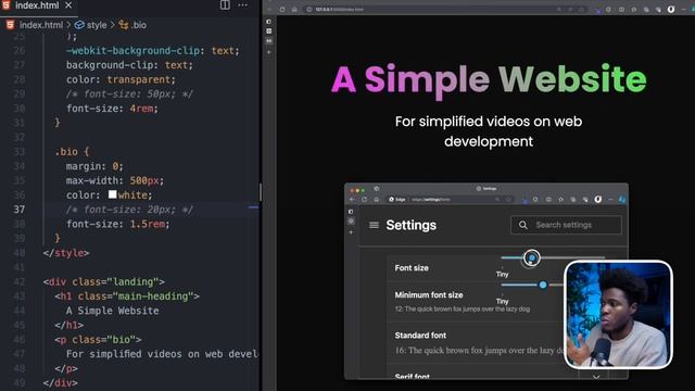 Pixels for font-sizes makes your websites inaccessible, stop using them смотреть онлайн
