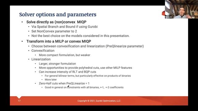Models with Products of Binary Variables Webinar Video смотреть онлайн