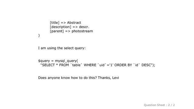 MySQL : Php multi-dimensional array from mysql result смотреть онлайн