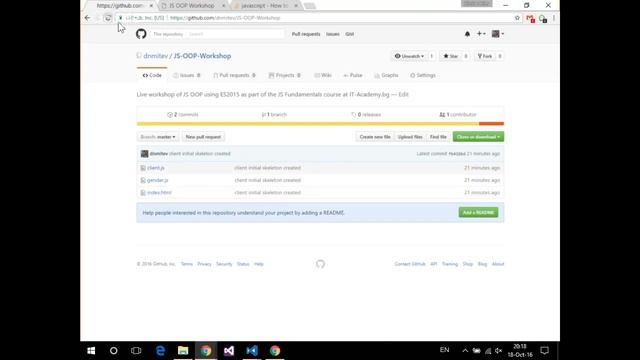 JS OOP Workshop смотреть онлайн