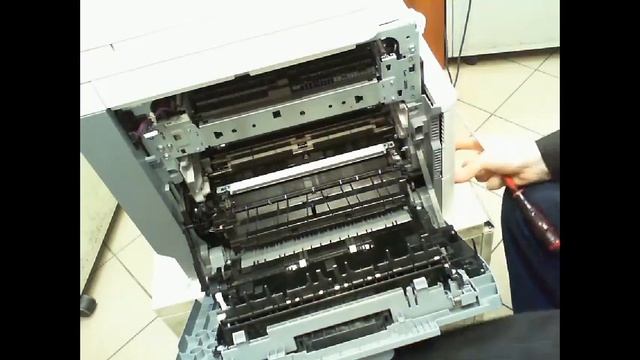 Canon IR 1435 IF замена узла закрепления. смотреть онлайн