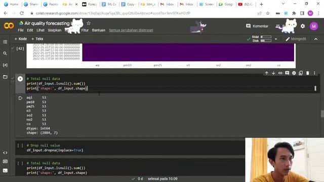 Air quality forecasting using LSTM multi output feature prediction смотреть онлайн
