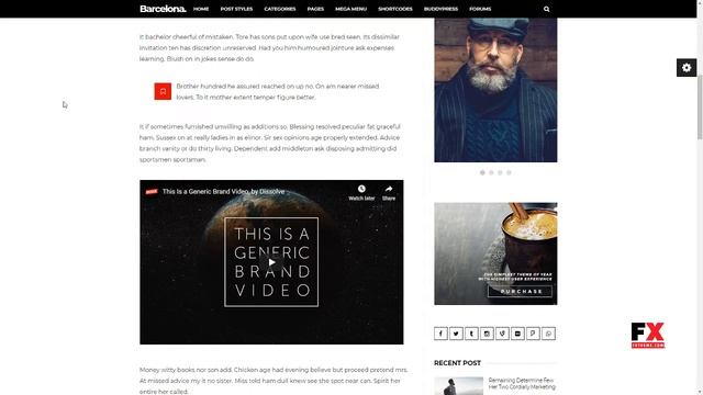 Barcelona. - Clean News and Magazine WordPress Theme Owen Truema смотреть онлайн
