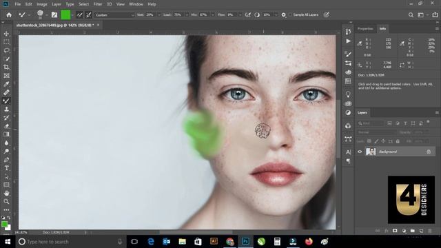 How to Use Mixer Brush Tool Photoshop cc | High-End Skin Retouching | Class 25 смотреть онлайн