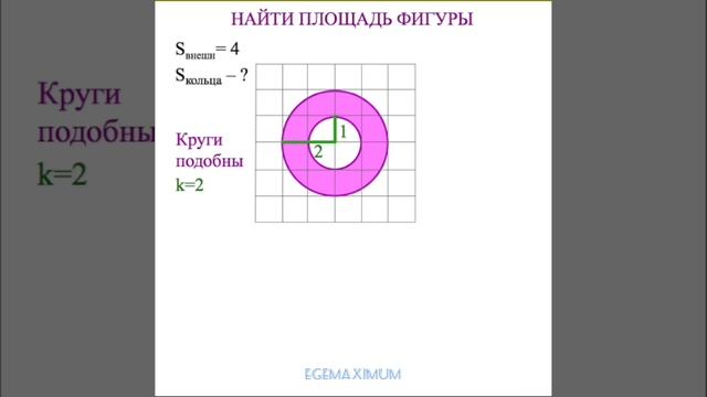 Задачи на клеточках. Нахождение площади фигуры смотреть онлайн