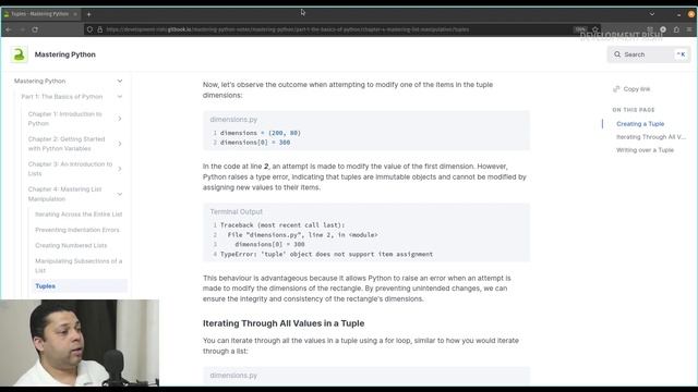 Tuples | Mastering Python | Chapter 4 | Part 05 смотреть онлайн