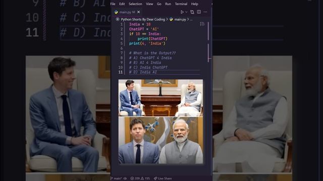 Python INDIA CAN'T Make ChatGPT AI?? #python #coding #programming смотреть онлайн