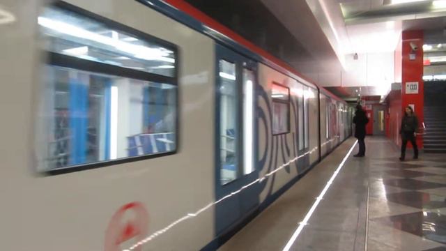 Электропоезд 81.765\766 "Москва" станция Рассказовка Мосметро 18.01.2019 смотреть онлайн