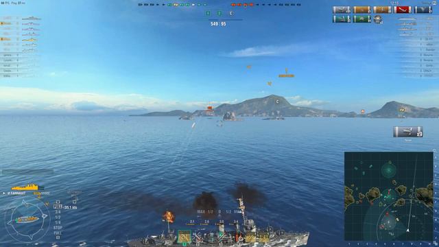 Wows. Бой на эсминце Farragut. Вот так бой! смотреть онлайн