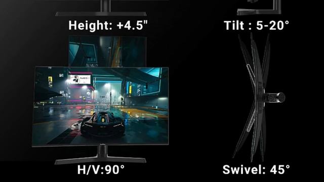 InnoView 27 Inch Curved 200Hz FHD Gaming Monitor Height Adjustable 99% sRGB Eyes Care 1080P Compute смотреть онлайн