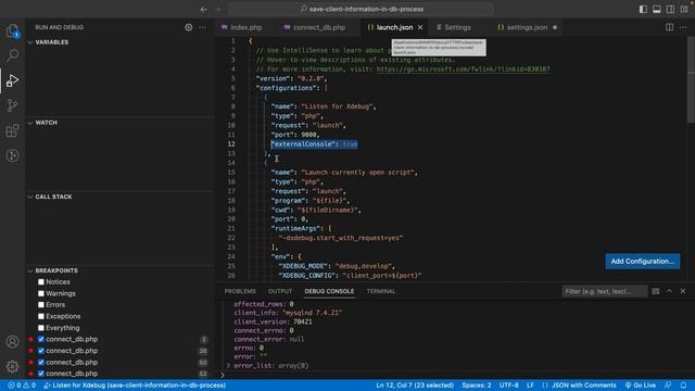 PHP Debugging VSCode MAC OS смотреть онлайн